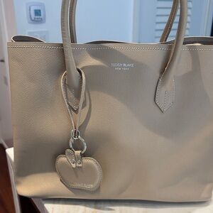 Teddy Blake New York Tan Leather Tote Bag